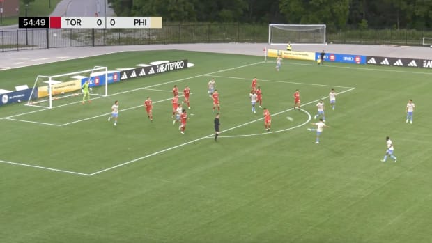 Screenshot from video of Jeremy Rafanello's long-range goal